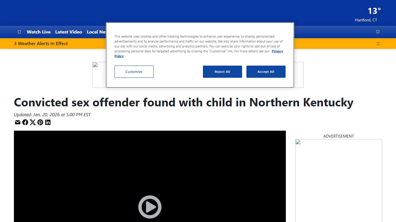 Convicted sex offender found with child in Northern Kentucky